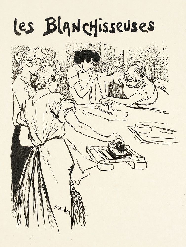 Les Blanchisseuses by Théophile Alexandre Steinlen