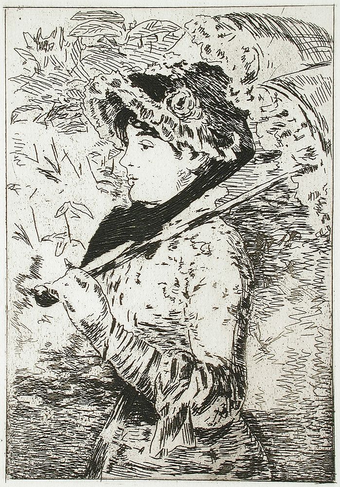 Jeanne II (1882) print in high resolution by Edouard Manet. Original from Los Angeles County Museum of Art.