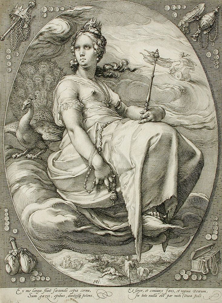 Juno by Jan Pietersz Saenredam and Hendrik Goltzius