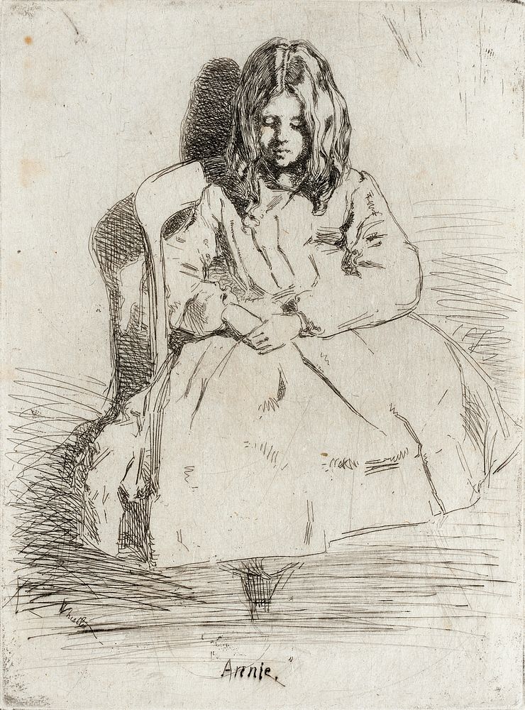 Annie Seated by James Abbott McNeill Whistler