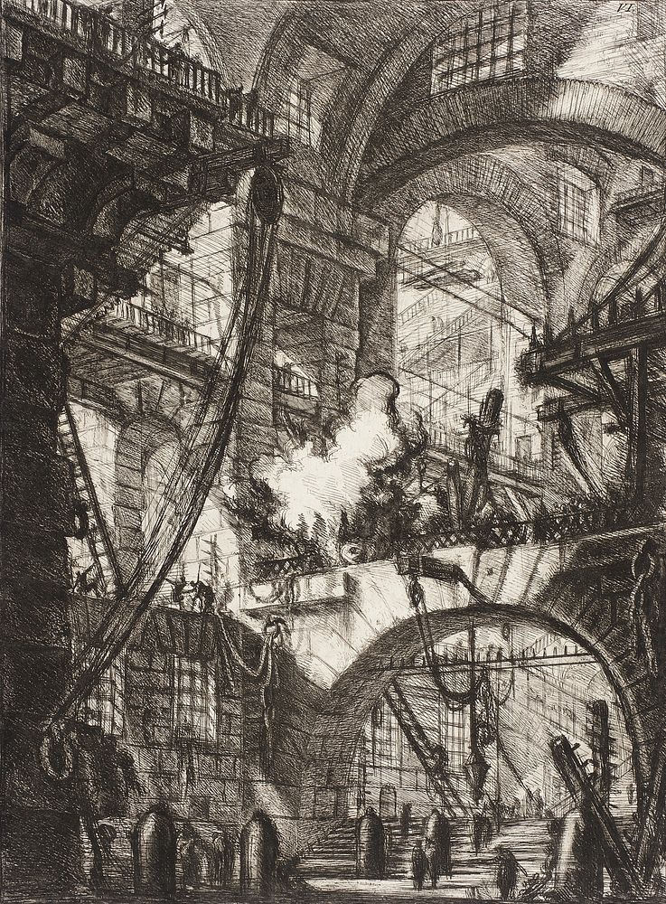 The Smoking Fire by Giovanni Battista Piranesi