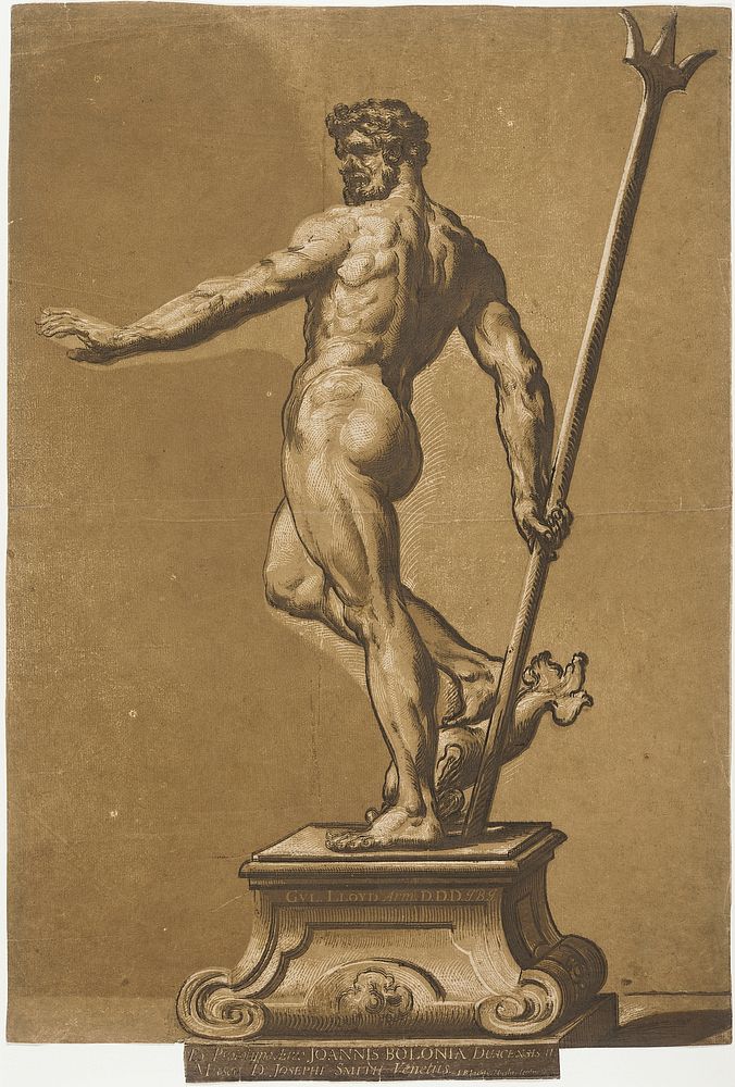 Statuette of Neptune by John Baptist Jackson and Giovanni da Bologna