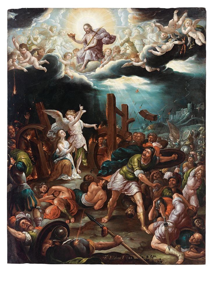The Martyrdom of Saint Catherine of Alexandria (El martirio de santa Catalina de Alejandría) by Baltasar de Echave Ibía