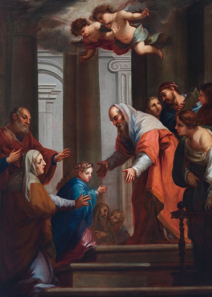 The Presentation of the Virgin in the Temple (La presentación de la Virgen en el Templo) by Juan Francisco de Aguilera