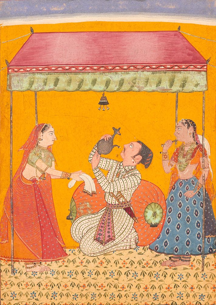 Jaladhara Ragaputra, Son of Megha Mallar Raga, Folio from a Ragamala (Garland of Melodies)