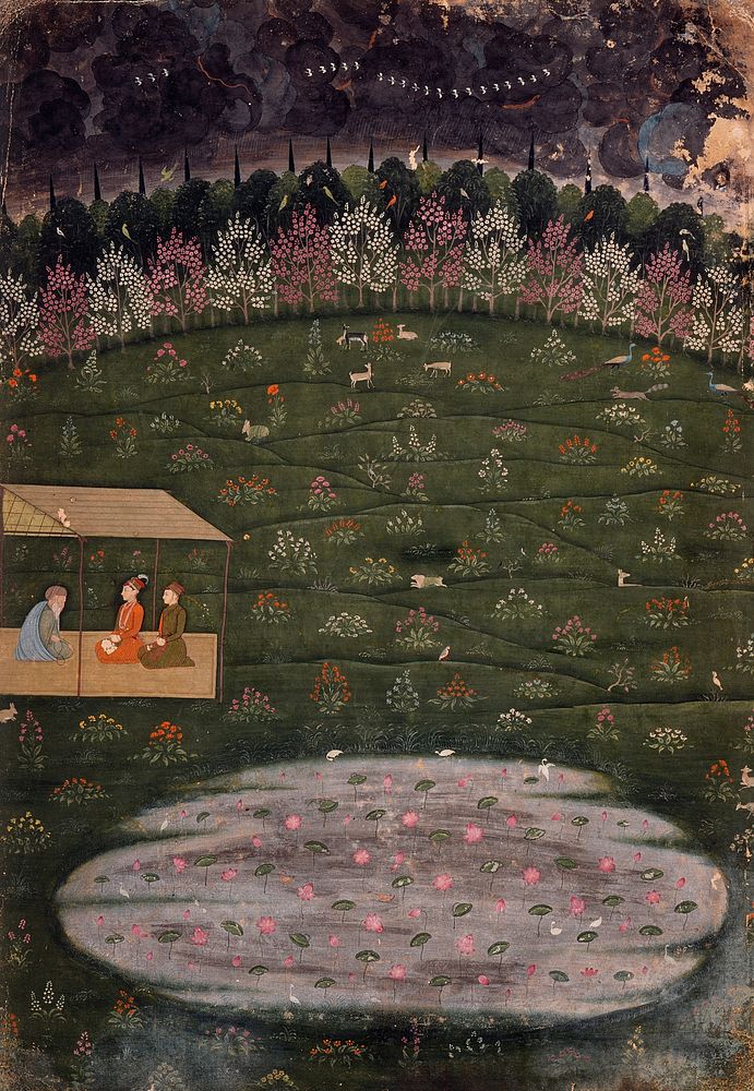 Prince Dara Shikoh (1615-1659) Visits a Sage by Hunhar II