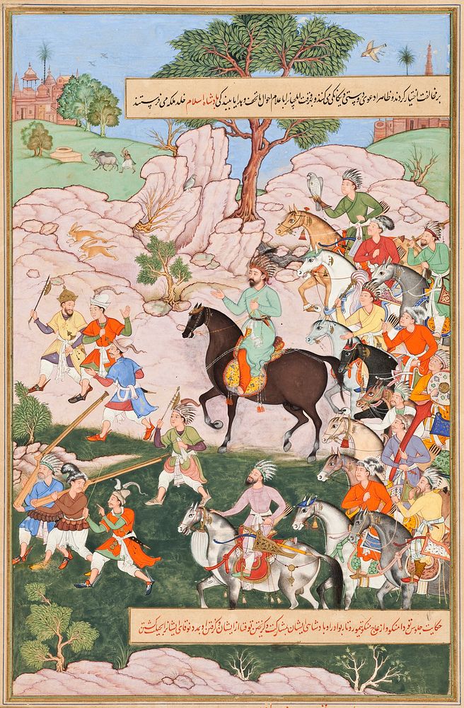 Toda Mongke and His Mongol Horde, Folio from a Chingiznama (History of Genghis Khan) by Tulsi and Madhava