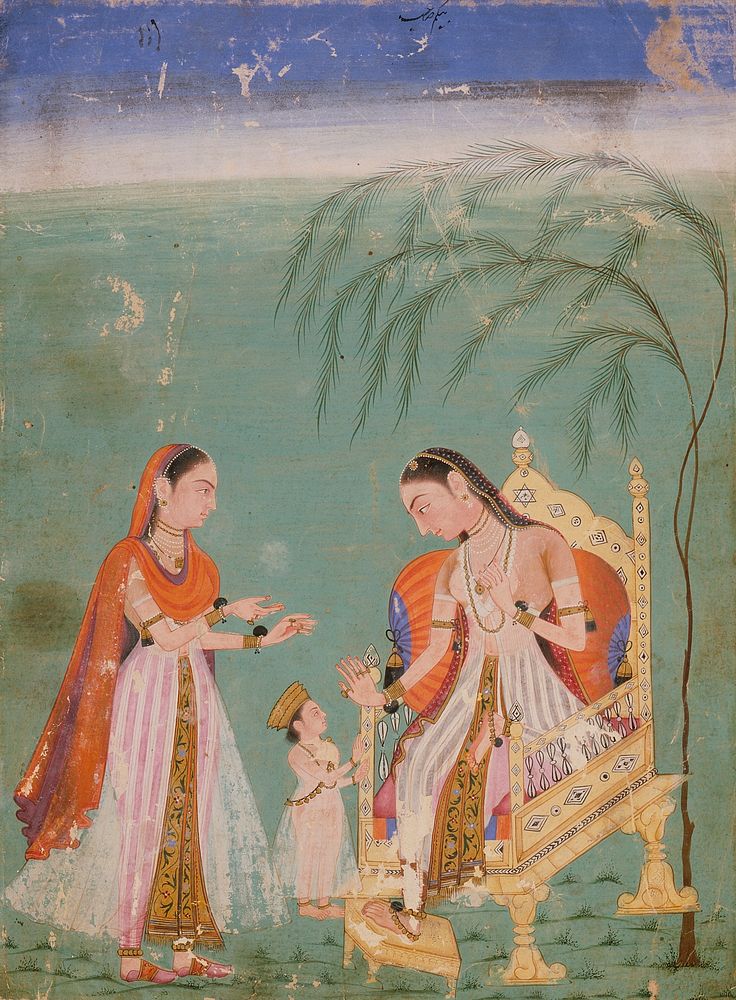 Lady Receiving a Child and Her Maid