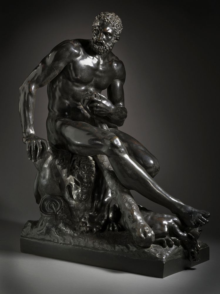 Seated Hercules by Guillaume Boichot