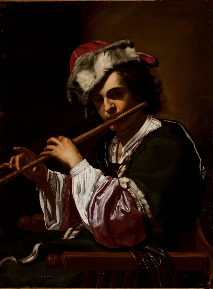 Boy with a Flute by Simon Vouet