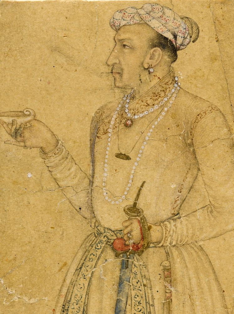 Emperor Jahangir (r. 1605-1627) by Manohar and Abu l Hasan