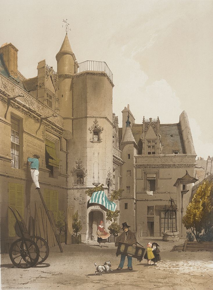 Hôtel de Cluny, Paris by Thomas Shotter Boys