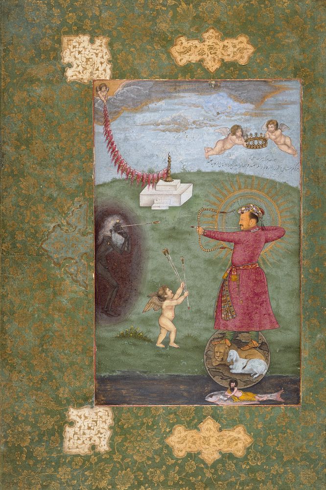 Emperor Jahangir (r. 1605-1627) Triumphing Over Poverty by Abu l Hasan