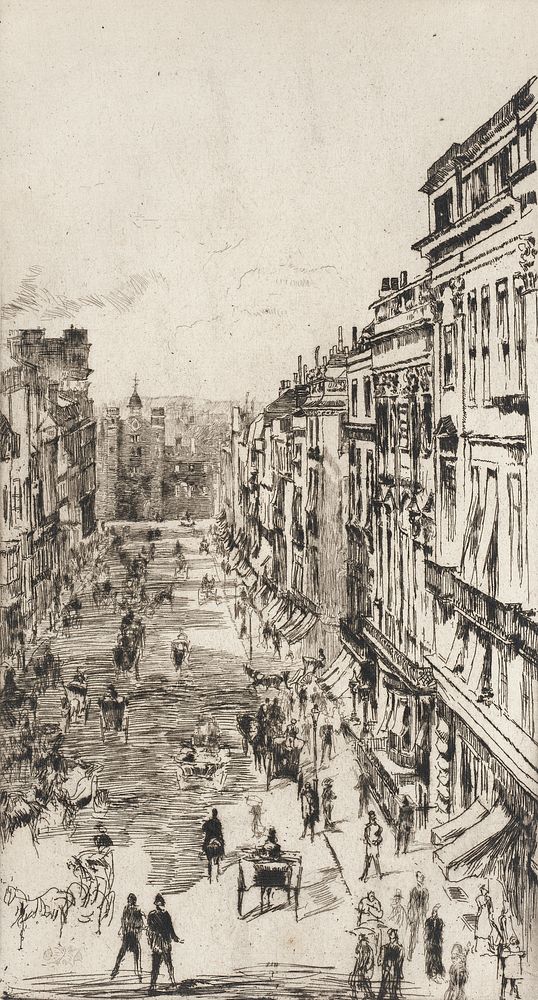 St. James's Street by James Abbott McNeill Whistler and Hogarth and Son