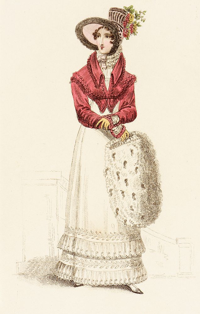 Fashion Plate, 'Walking Dress' for 'La Belle Assemblée' by John Bell