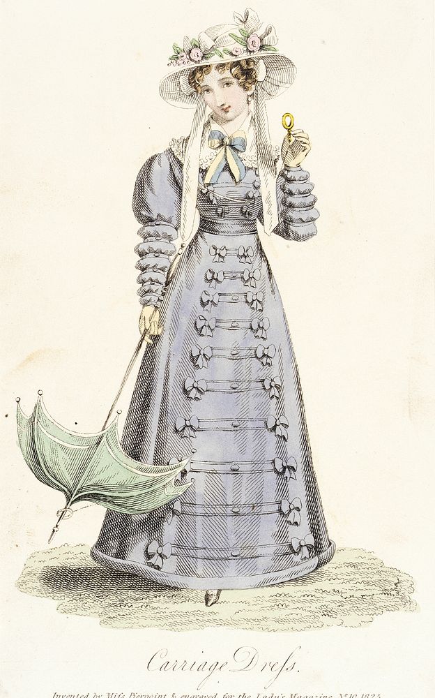 Fashion Plate, 'Carriage Dress' for 'Lady's Magazine'