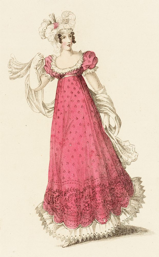 Fashion Plate, 'Ball Dress' for 'La Belle Assemblée' by John Bell
