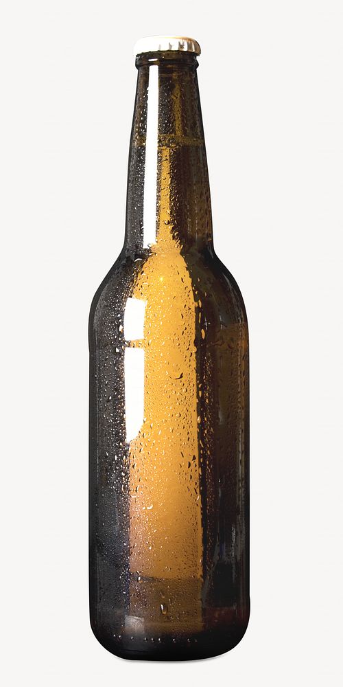 Beer bottle isolated image