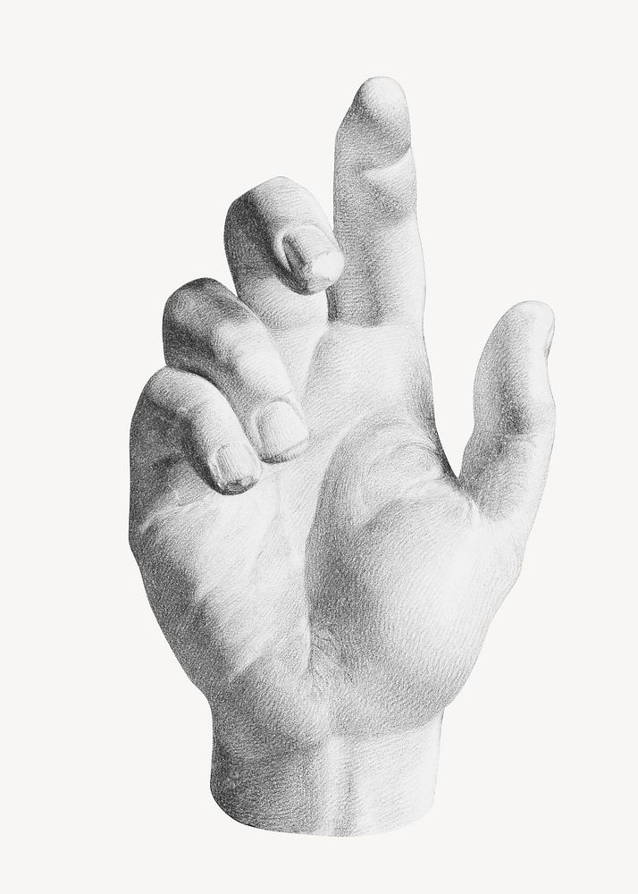 Vintage hand, gesture illustration by Dankvart Dreyer. Remixed by rawpixel.
