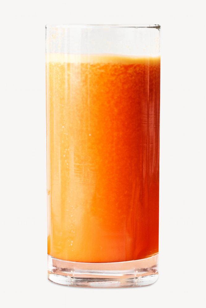 Carrot juice, isolated design