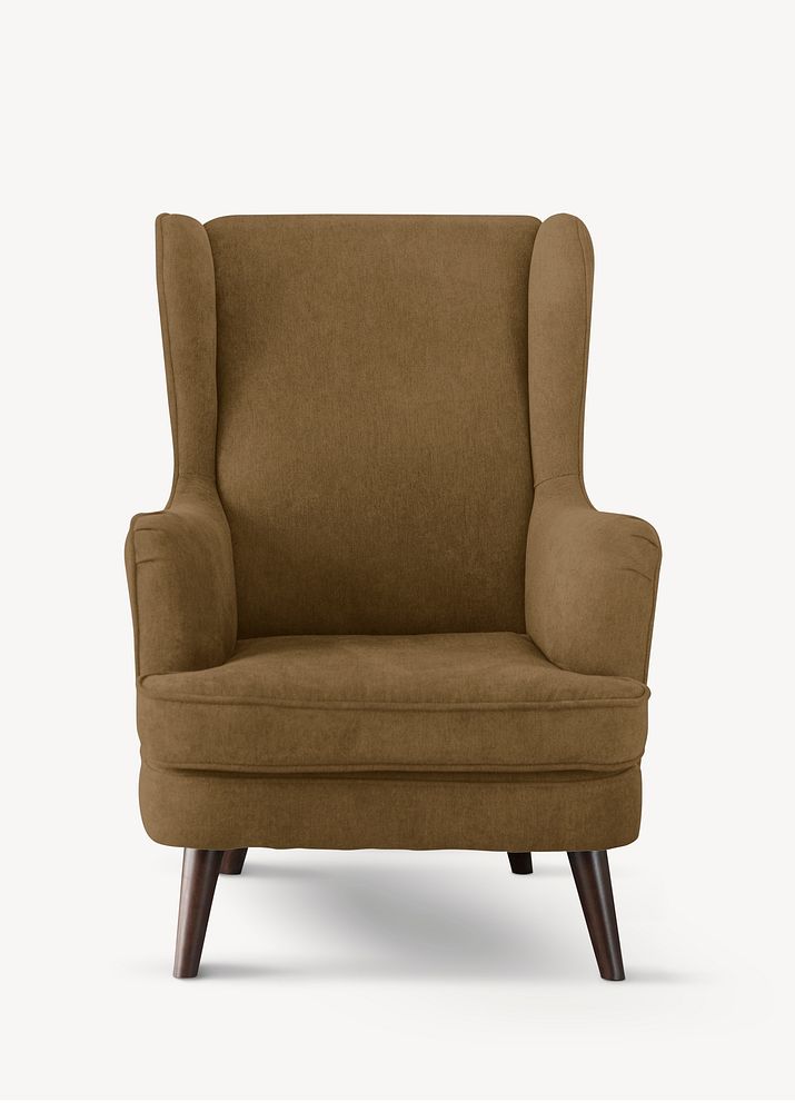 Brown armchair, living room furniture