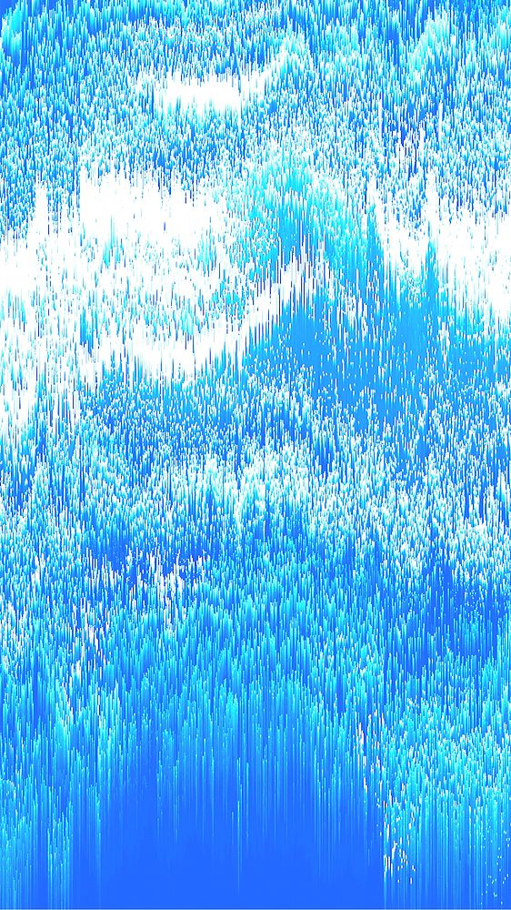 Abstract blue glitch mobile wallpaper