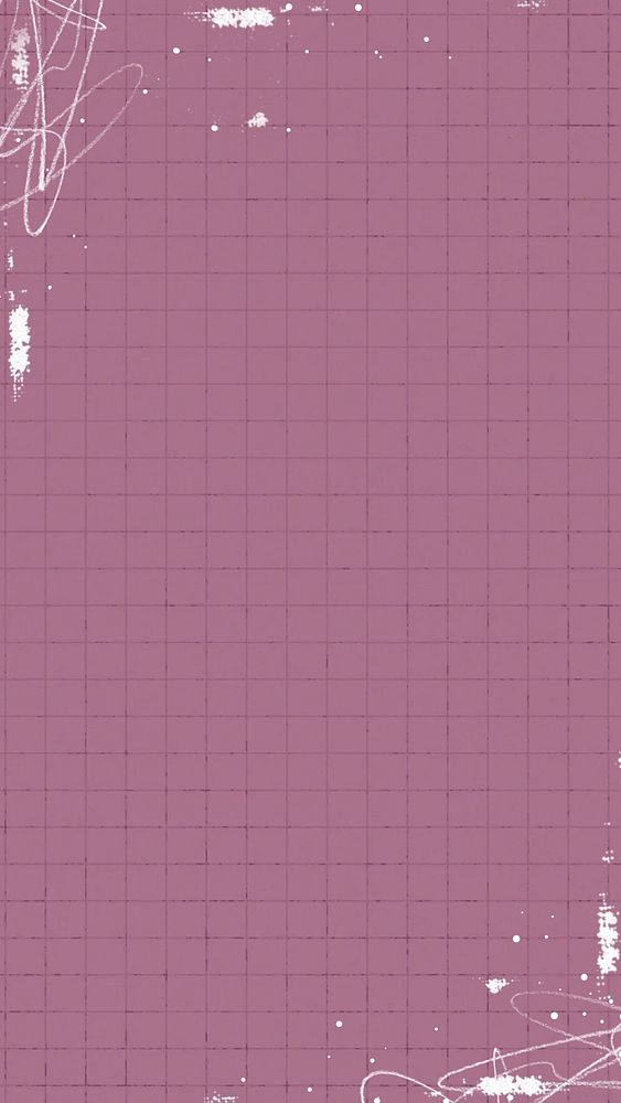 Pink  grid pattern mobile wallpaper, ink stain border