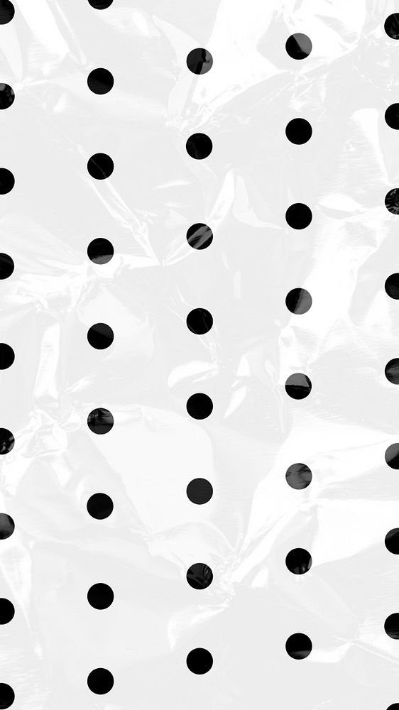Black polka dots mobile wallpaper