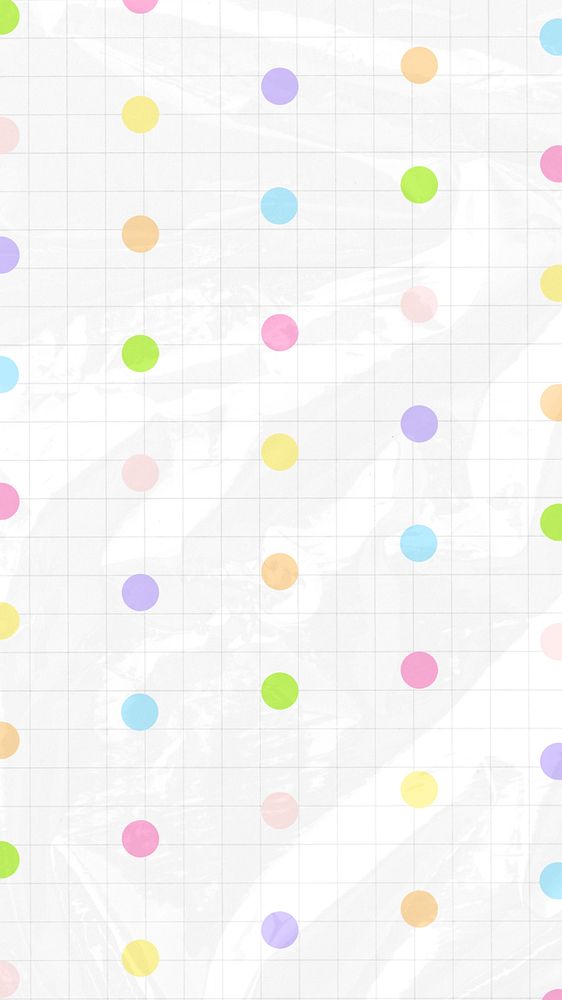 Colorful polka dots mobile wallpaper