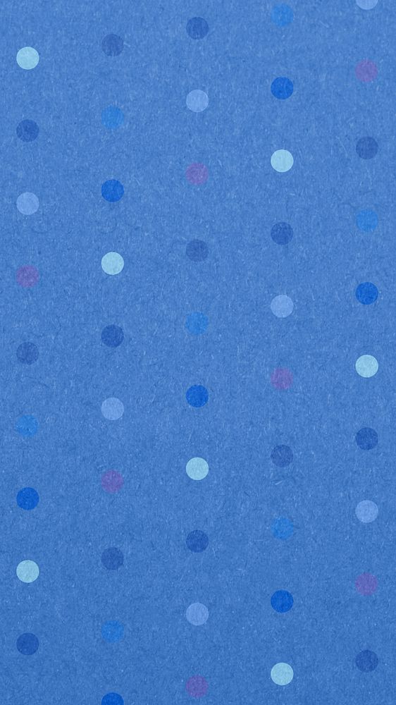 Blue polka dots mobile wallpaper