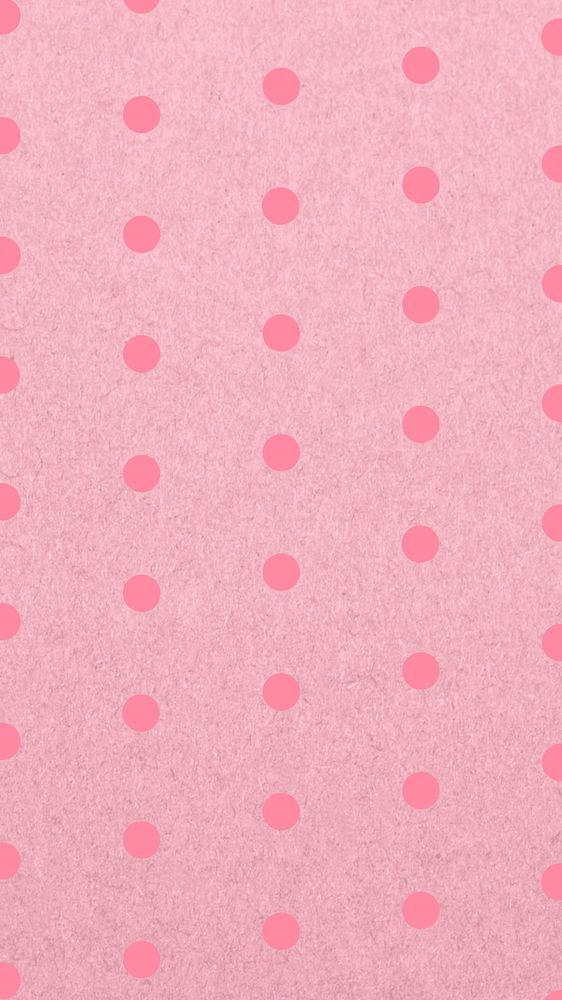 Pink polka dots mobile wallpaper