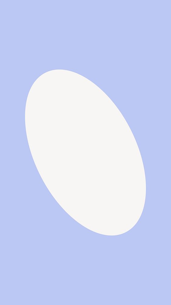 Pastel blue oval frame vector
