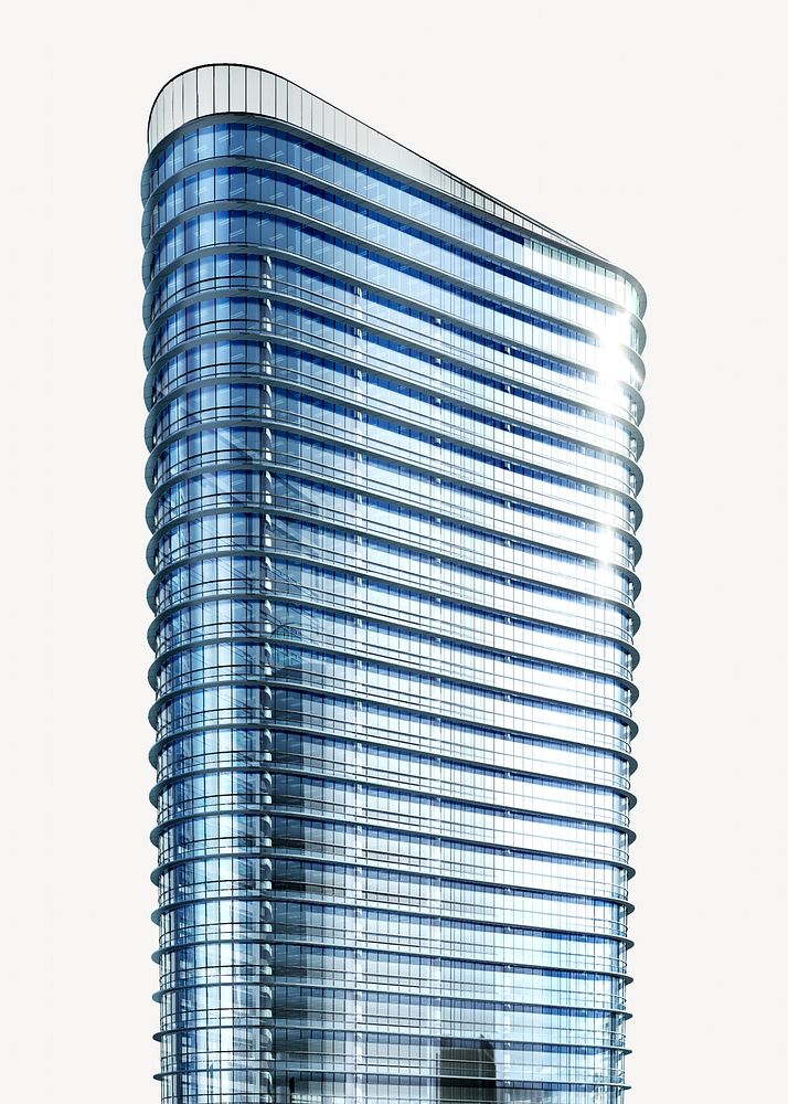 Contemporary skyscraper  isolated image