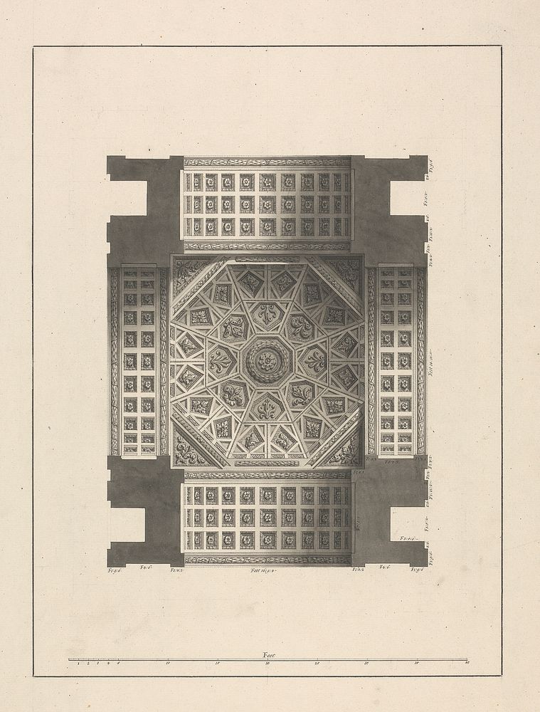 Ceiling Decoration of Arch at Tripoli by James Bruce