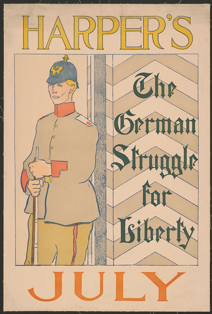 The German struggle for liberty (1895) print in high resolution by Edward Penfield. 