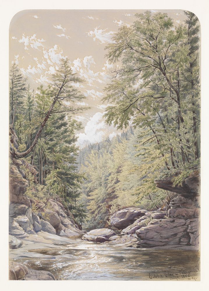 Catskill Clove in Palingsville  by William Rickarby Miller