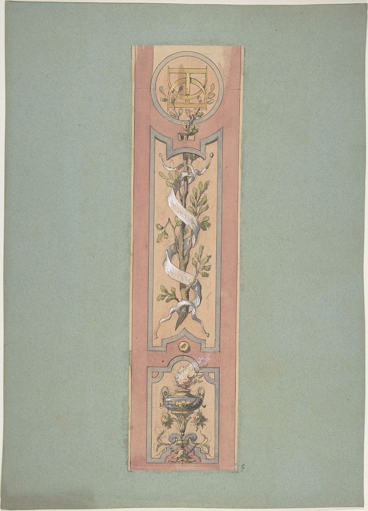 Design for Ceiling at Fontainebleau by Jules Edmond Charles Lachaise and Eugène Pierre Gourdet