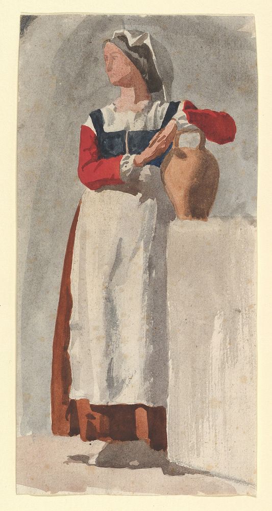 Italian Woman, attributed to Edgar Degas