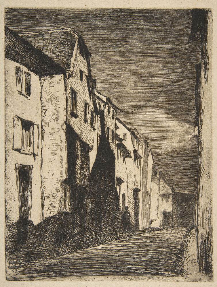 Street at Saverne by James McNeill Whistler