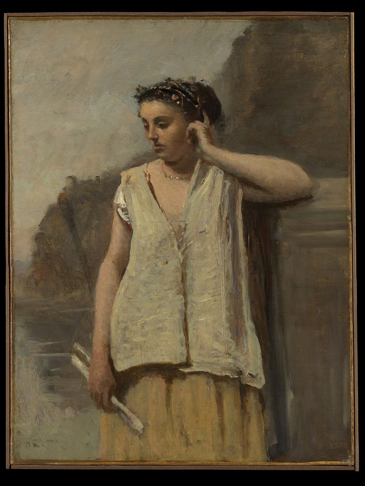 The Muse: History  by Camille Corot