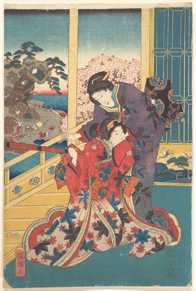 Flower of Akashi (Akashi no hana) by Utagawa Kuniteru