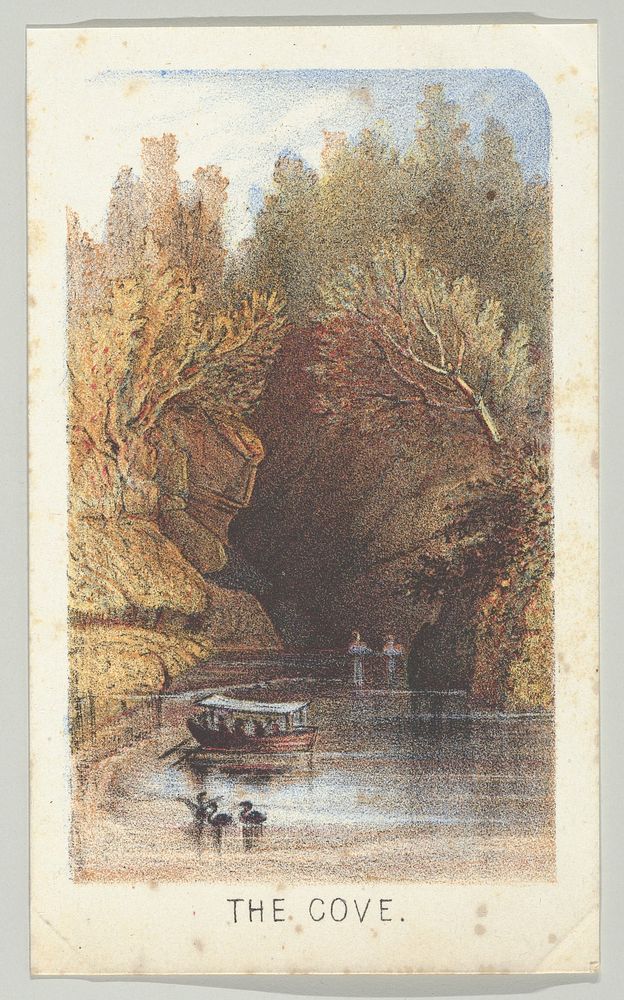 The Cove, from the series, Views in Central Park, New York, Part 3, Publisher Louis Prang & Co.