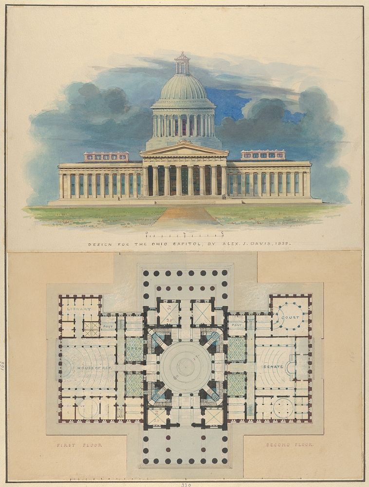 Design for the Capitol of Ohio, Columbus