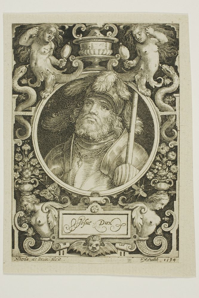Joshua, plate four from The Nine Worthies by Nicolaes de Bruyn