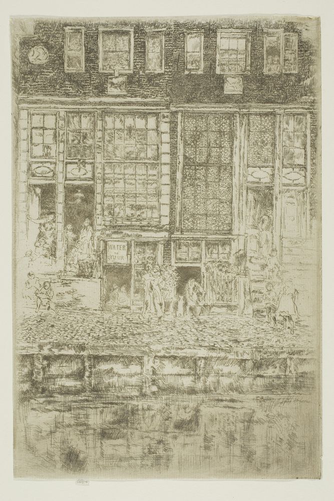 The Embroidered Curtain by James McNeill Whistler
