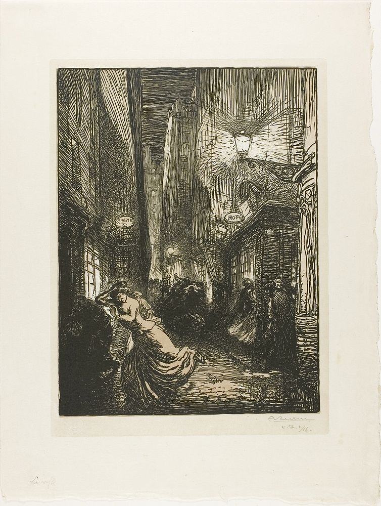 The Raid by Louis Auguste Lepère