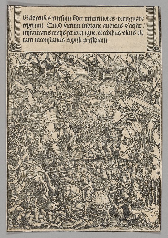 Second War with Guelders, plate 19 from Historical Scenes from the Life of Emperor Maximilian I from the Triumphal Arch by…