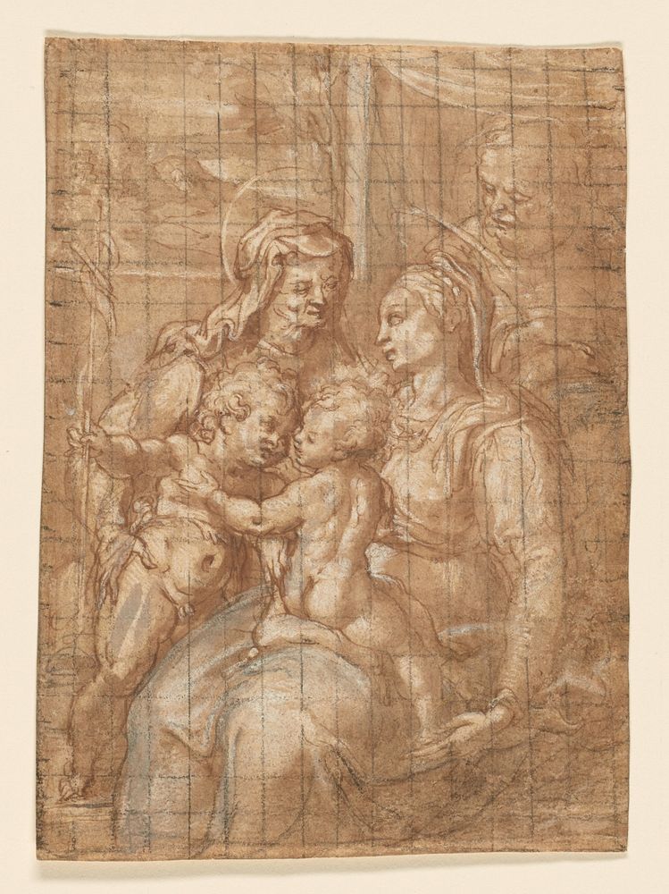 The Holy Family with Saint John the Baptist by Follower of Federico Barocci
