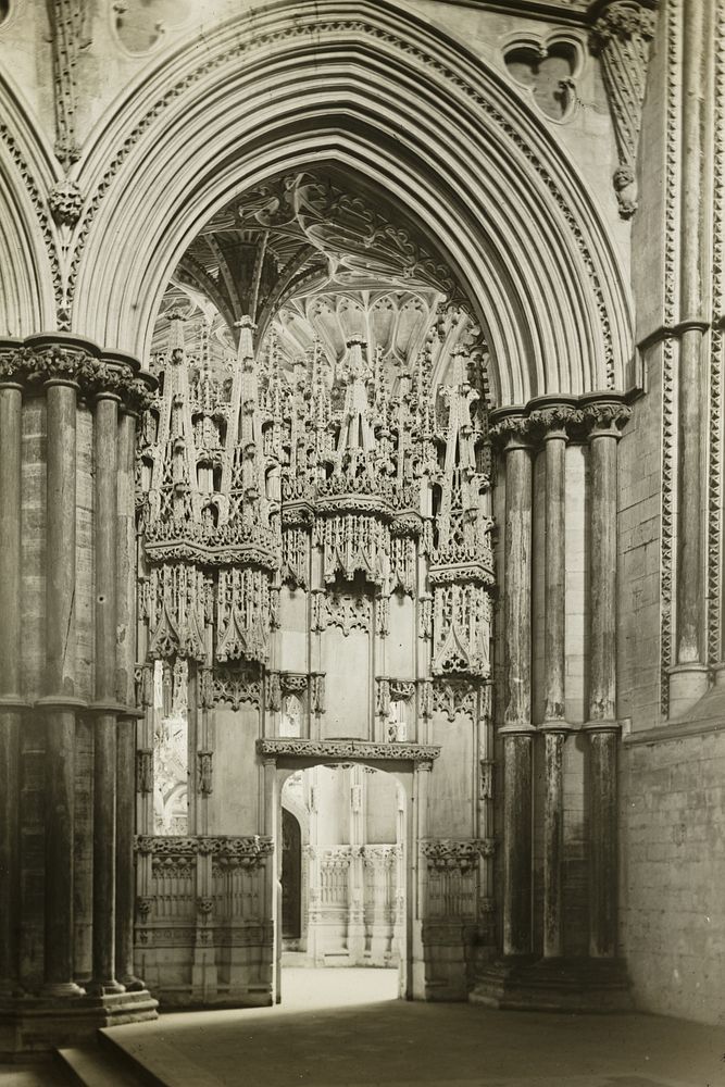 Ely Cathedral: Bishop Alcock's Chapel from Reho-Choir by Frederick H. Evans