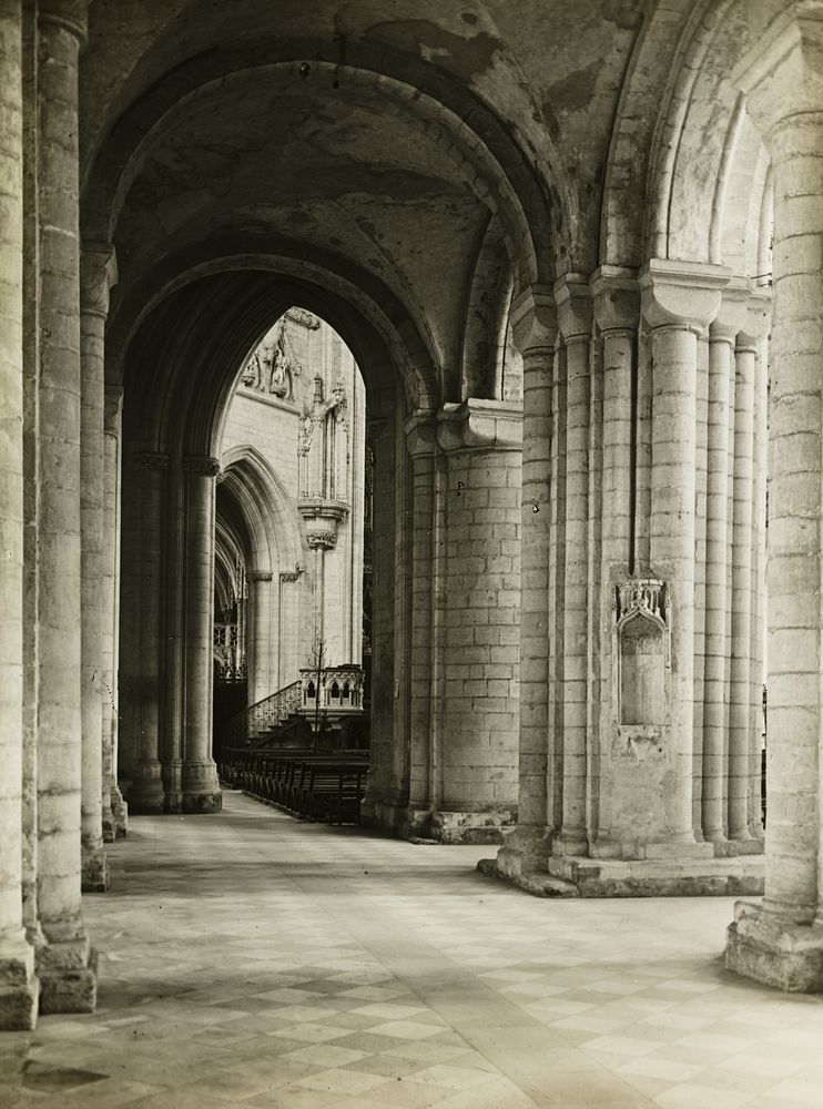 Ely Cathedral: North Aisle to East by Frederick H. Evans